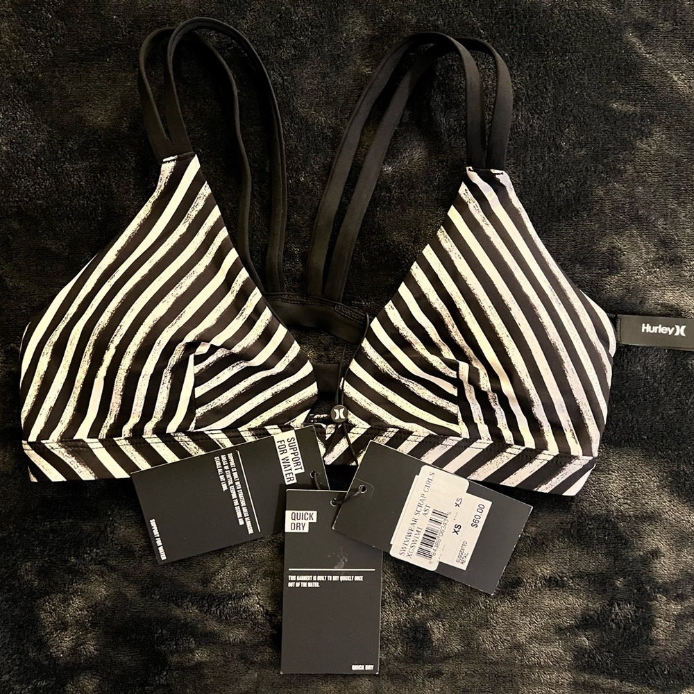 BNWT Hurley XS bikini top